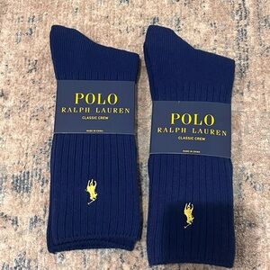 Polo by Ralph Lauren Men's Crew Socks - Deep Blue
